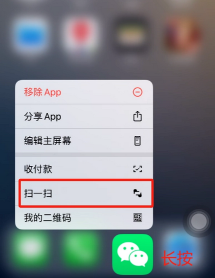 卫东苹果手机维修分享iPhone 15如何快速打开扫一扫 