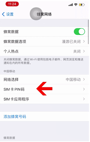 卫东苹果14维修网分享如何给iPhone14的SIM卡设置密码 