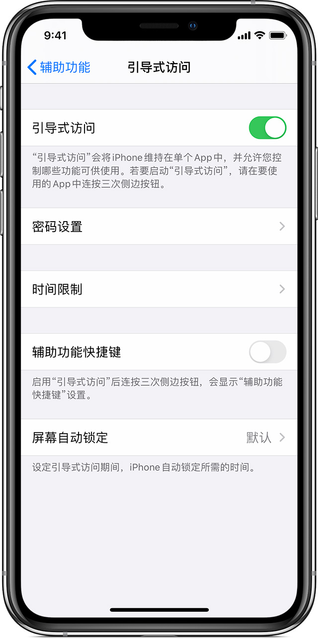 卫东苹果手机维修分享如何在 iPhone 上退出引导式访问 