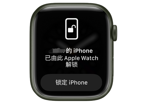 卫东苹果手机维修分享用 AppleWatch 解锁配备面容 ID 的 iPhone方法 