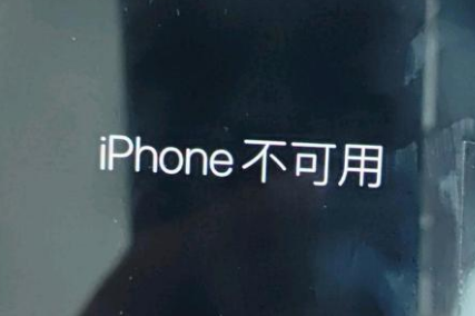 卫东苹果服务网点分享锁屏界面显示“iPhone 不可用”如何解决 