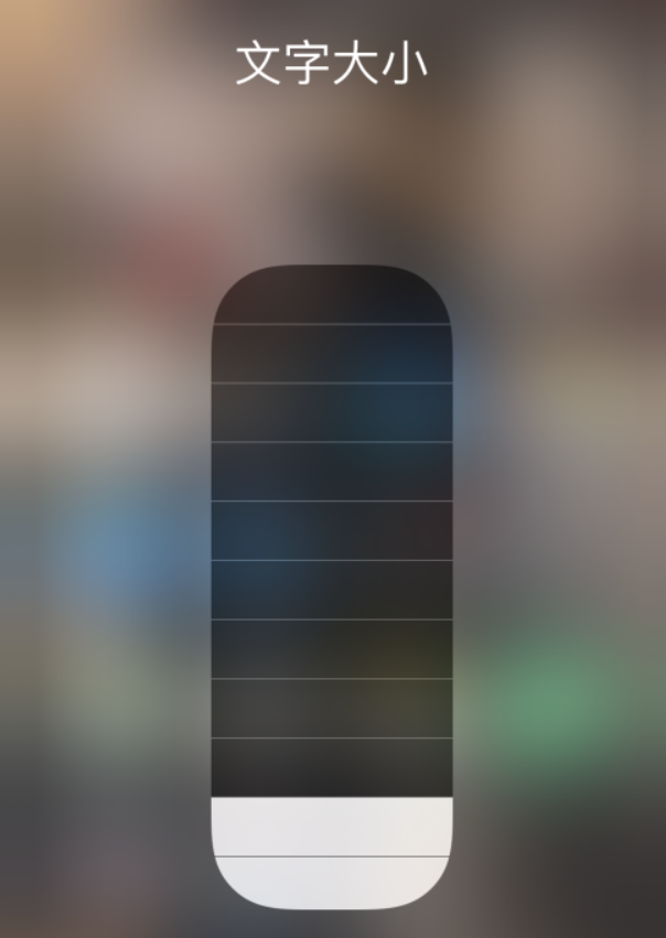 卫东苹果手机维修分享小技巧：在 iPhone 控制中心快速调节字体大小 